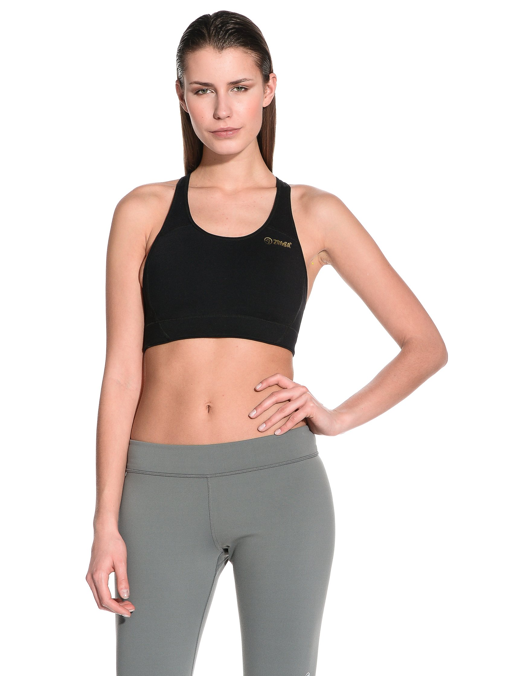 Zumba Fitness Women's B-B-Bra Top, Sew Black, Small