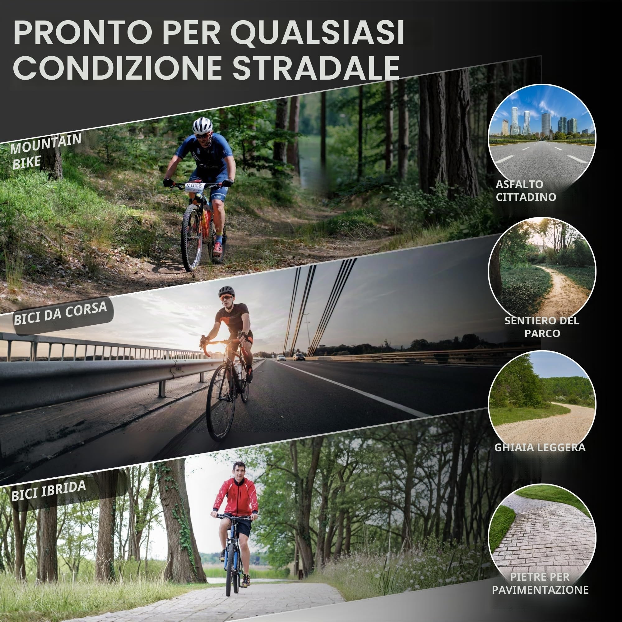 Fincci Bici Copertoni MTB 27.5 x 2.25 - Coppia Pieghevole Gomme Nero 57-584 con Antiforatura 1mm - Biciclette Pneumatici 27,5" per Adulto Donna e Uomo - Imballaggio Accessori per Mountain & E bike
