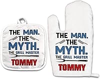 Vista 19 de Lemon - Juego de manoplas de horno personalizadas y soporte para ollas Mitón de horno Soporte para ollas Regalos de cocina Inauguración