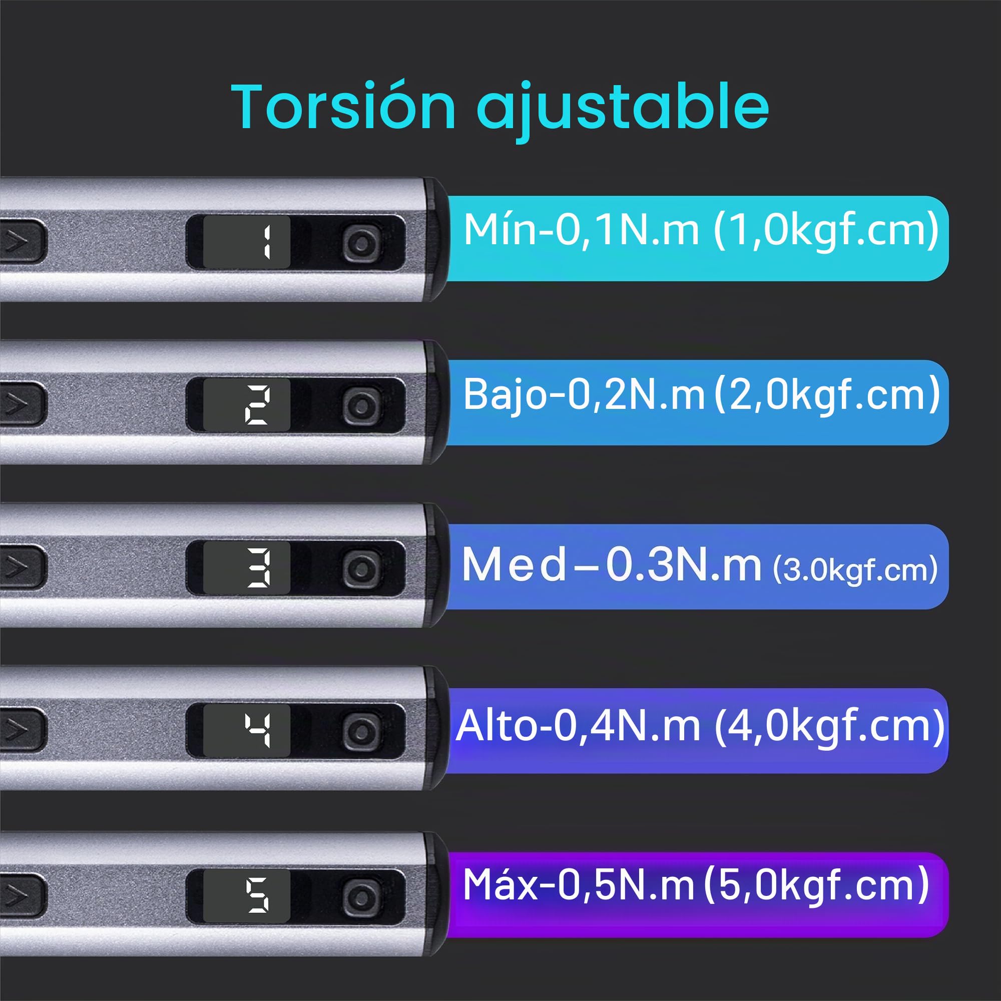 ARROWMAX Mini destornillador eléctrico, 60 en 1 juego de destornilladores eléctricos de precisión, con brocas magnéticas, 5 modos de par, kit de herramientas de reparación de teléfono, bricolaje