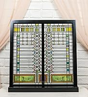 Vista 8 de Ebros Gift Frank Lloyd Wright Darwin Martin House - Placa de escritorio con base de madera de 12.5 pulgadas de alto acento arquitectónico