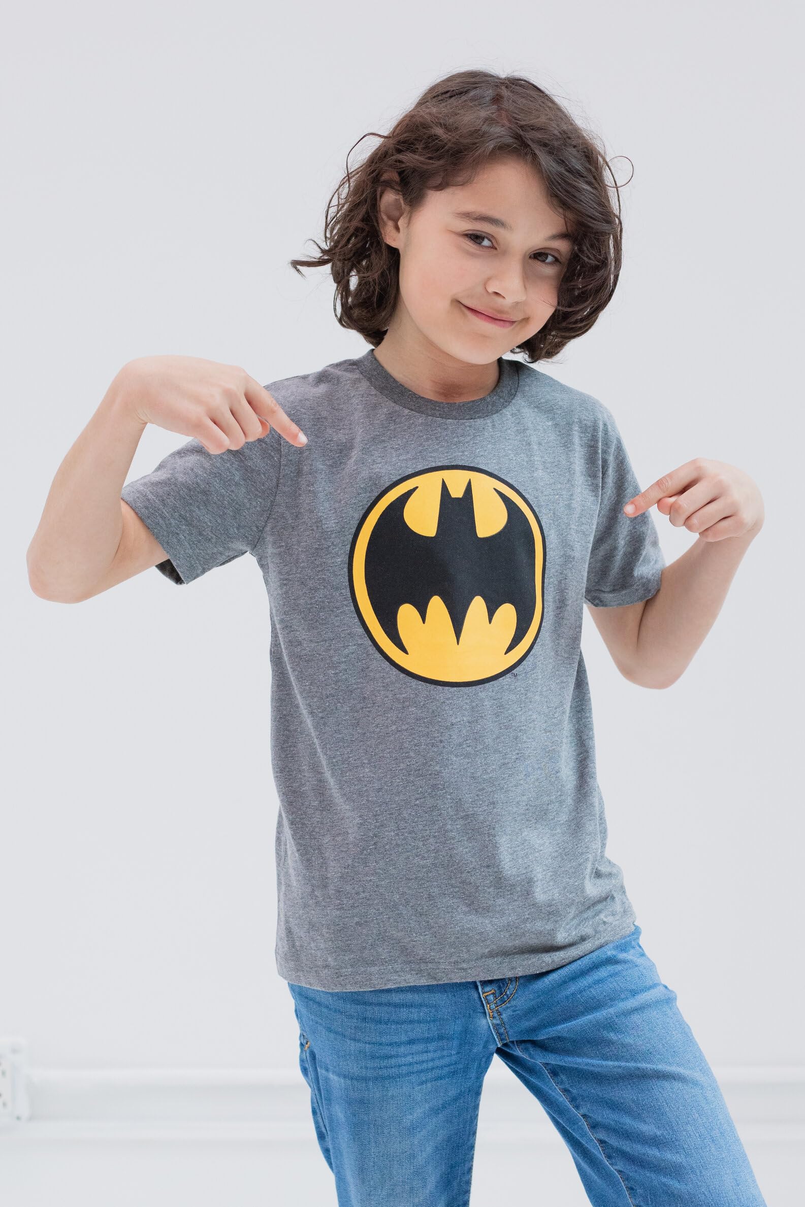 Batman Superman The Flash Justice League 3er-Pack T-Shirts für kleine Jungen bis große Jungen