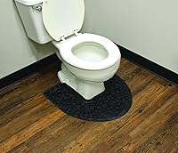 Fresh Products P Shield Commode Mats: Absorbent Floor Protection, Odor Neutralizer, Slip-Resistant, Long-Lasting 6-Pack Black, Made in USA
