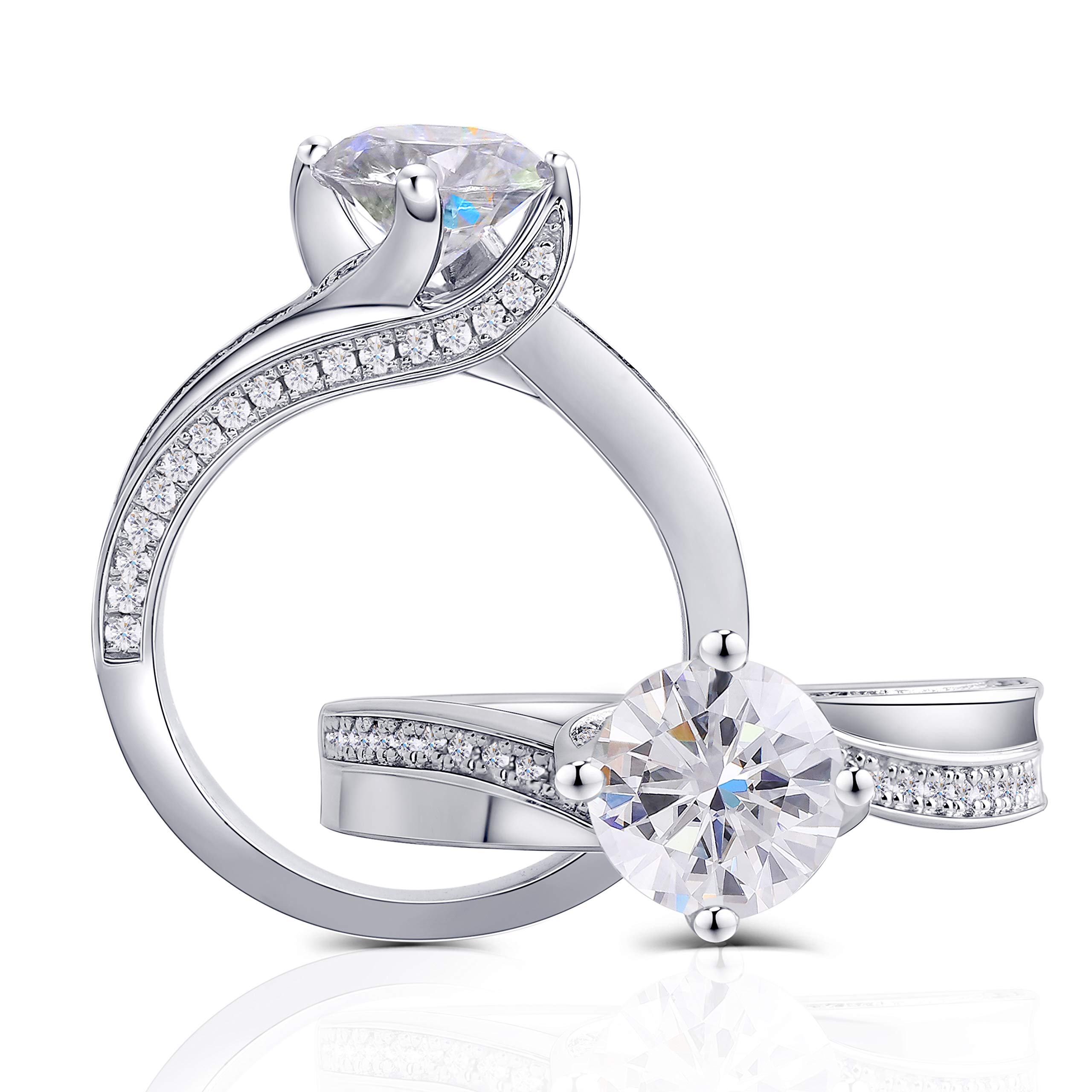 Center 5ct 5mm Ghi Color Round Brilliant Cut Desertcart INDIA