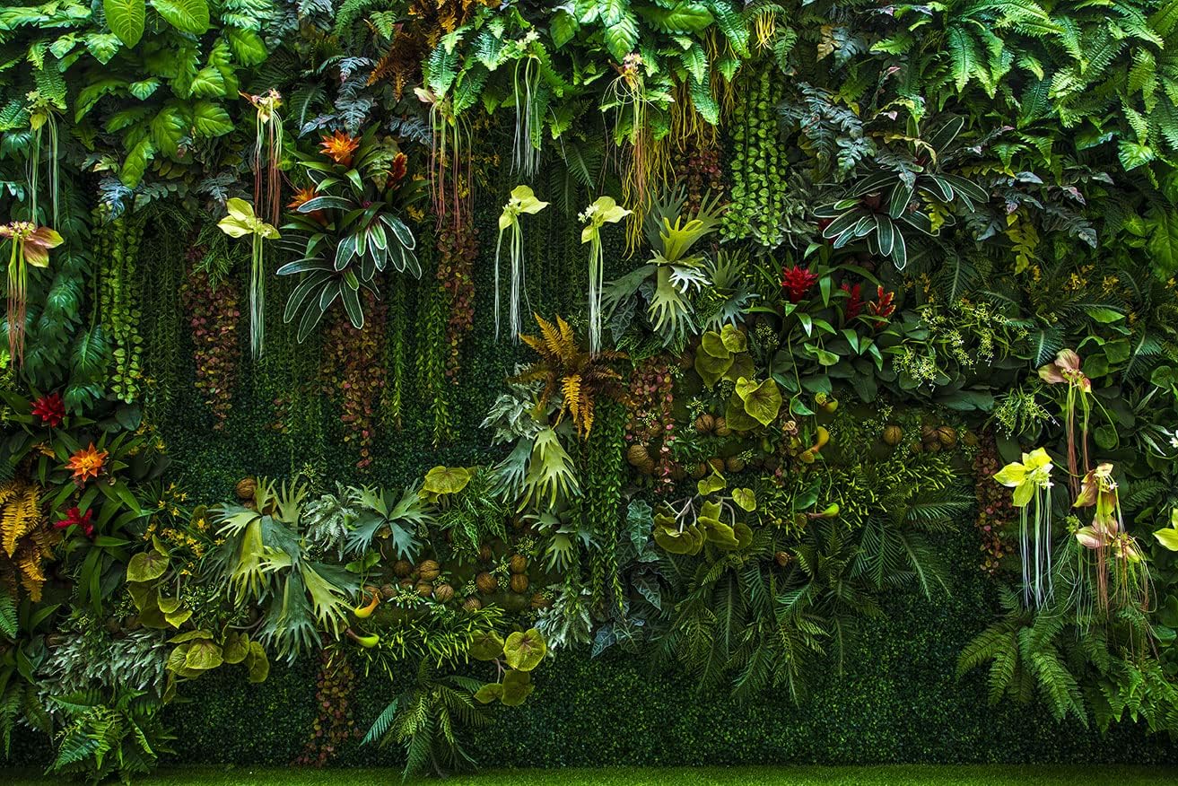 Reyhui Green Wallpaper Banana Leaf Floral Mural Wallpaper for Bedroom Living Room TV Background Sofa Wall (not self-Adhesive)