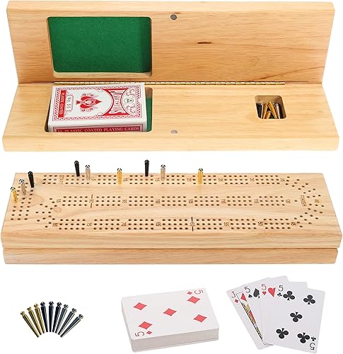 WE Games juego de gabinetes de cunas - madera sólida - 3 tablas con empuñe fácil, clavijas, tarjetas y área de almacenamiento