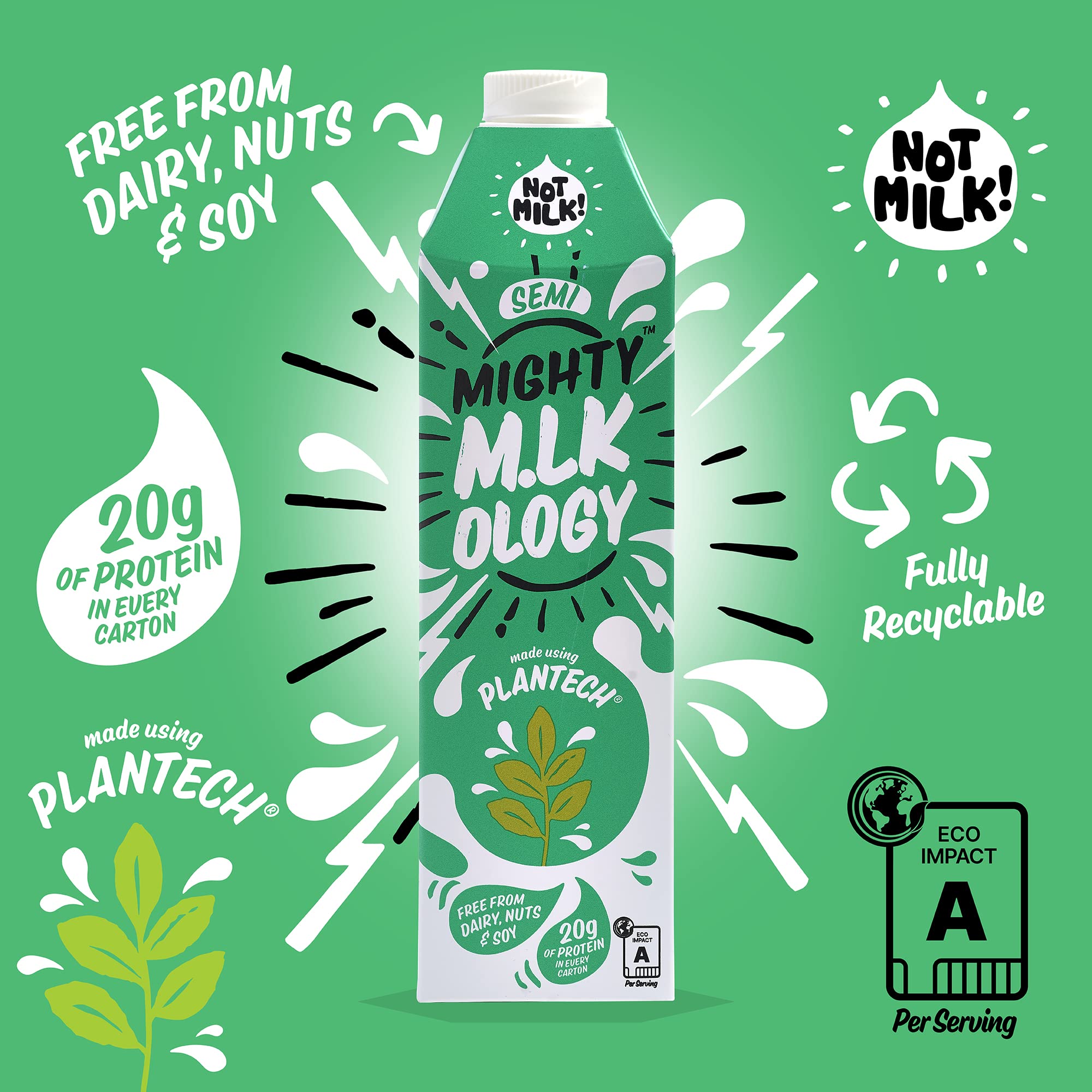 Buy Mighty M.lkology Semi Oat Milk Vegan, Dairy Free Milk