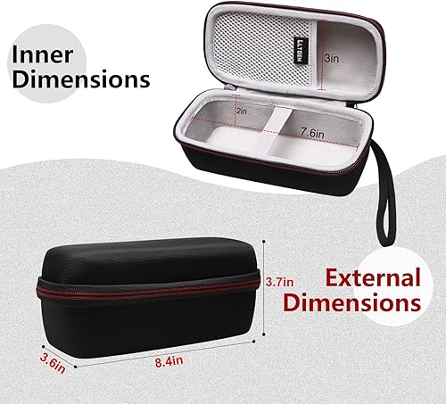 Miniatura 3 de LTGEM - Estuche rígido de transporte de viaje para afeitadora Conair GIRLBOMB y kit de esmalte corporal para mujeres, estuche rígido para maquinilla