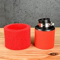 Vista 4 de RUTU Filtro de aire de 35 mm universal de espuma curva en ángulo adecuado para motocicletas de 4 tiempos de 50 cc, 70 cc, 90 cc, 110 cc, 125 cc, 150