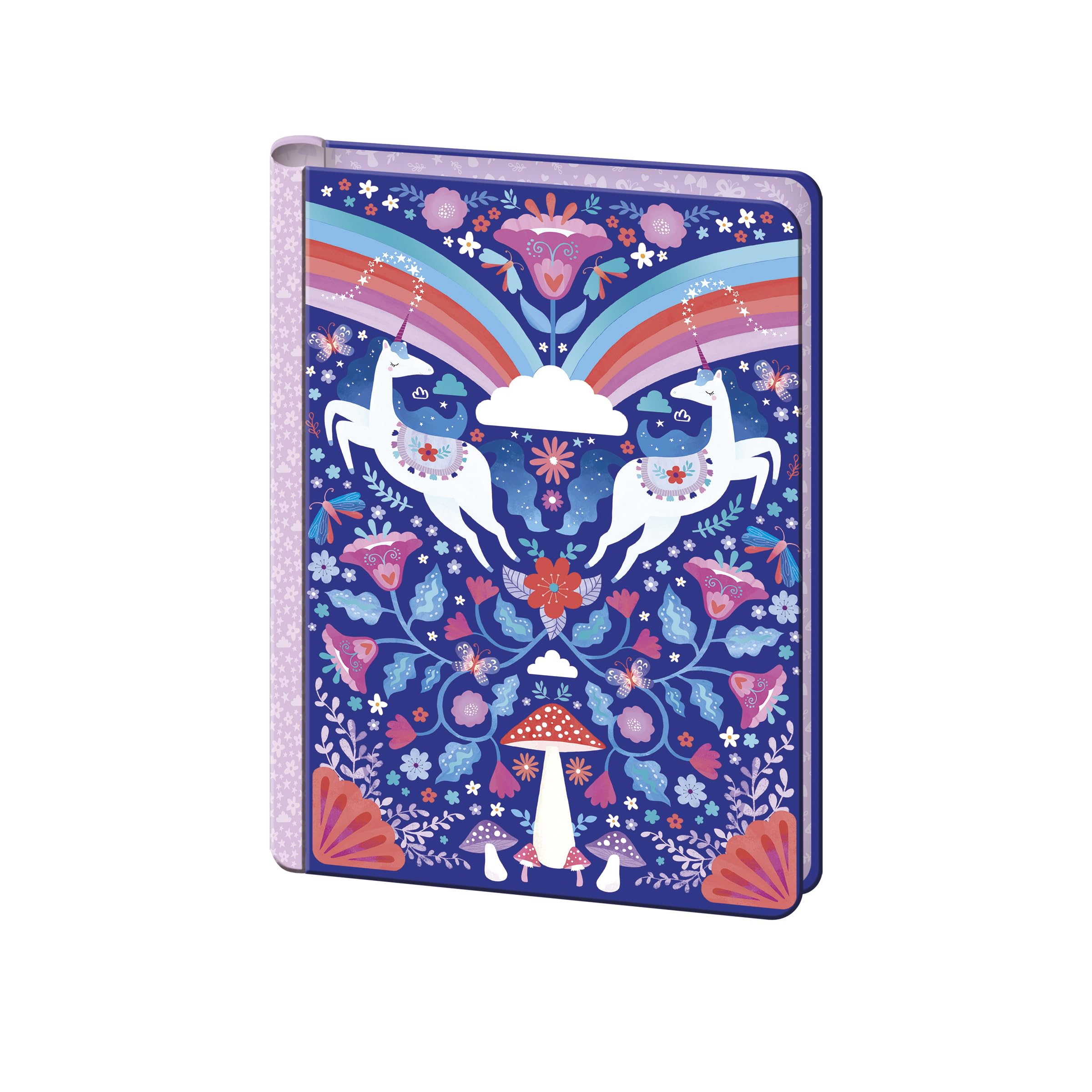 Janod Set d'Invitations Licorne 8 Cartes 8 Enveloppes 1 Planche Autocollants - Invitation Anniversaire 6 Ans+