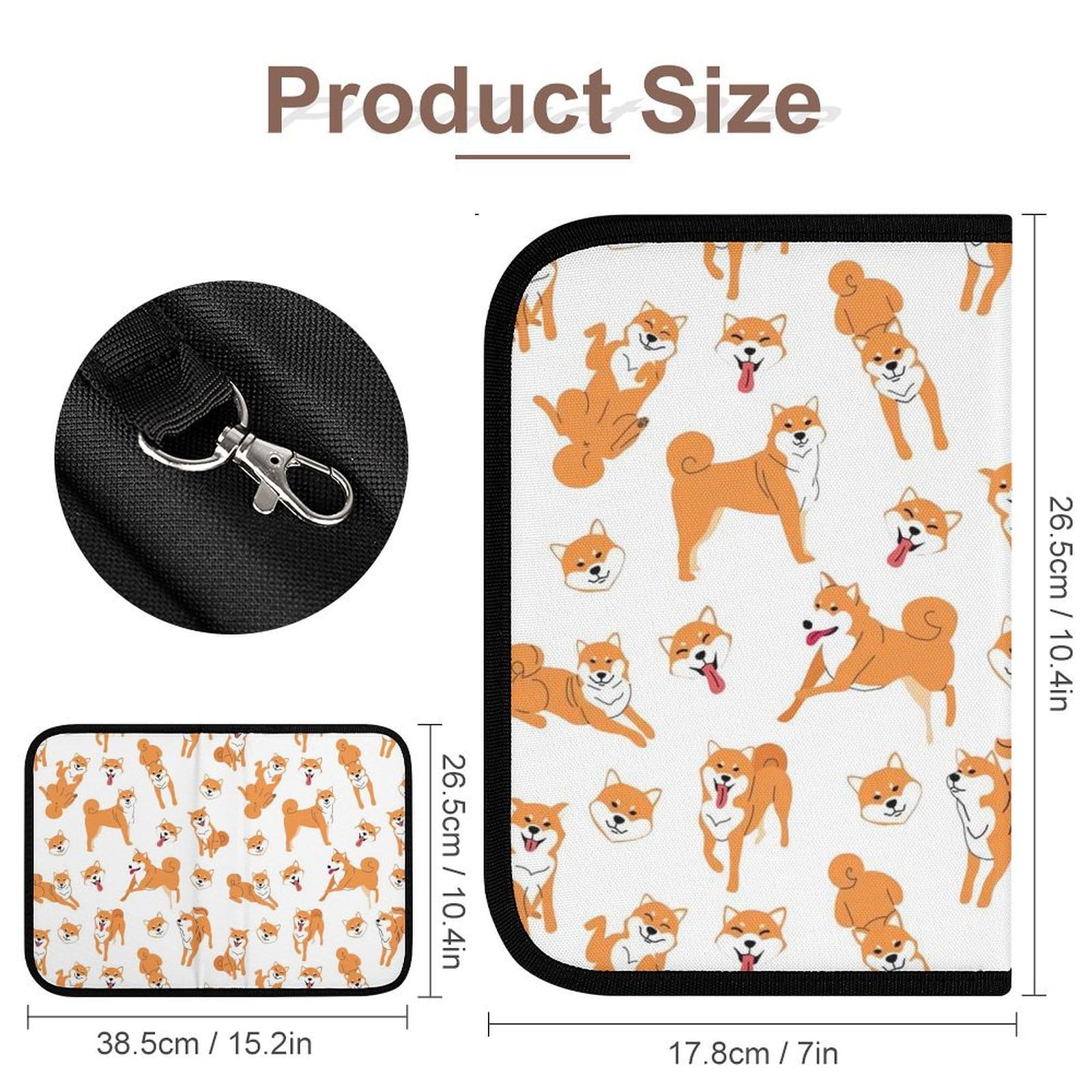 Amazon.co.jp: 母子手帳ケース 柴犬 犬柄 マルチケース 通帳ケース 2人