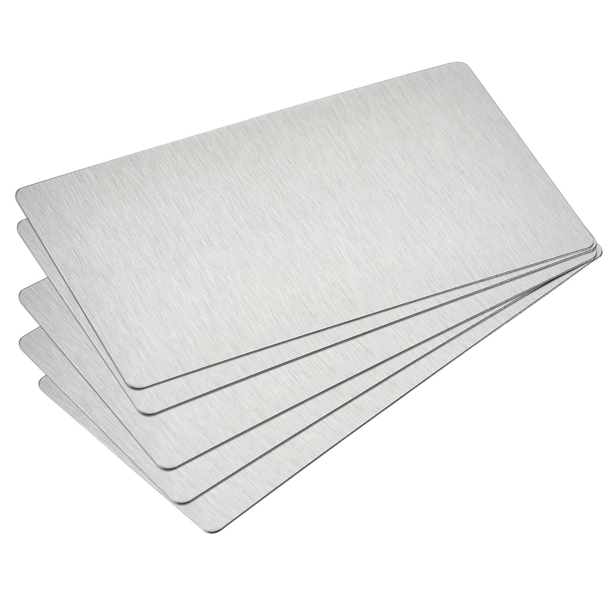 Sourcing Map Leer-Metallkarten 5 Stk. – 85x50x0,4 Produktbild-Vorschau 2