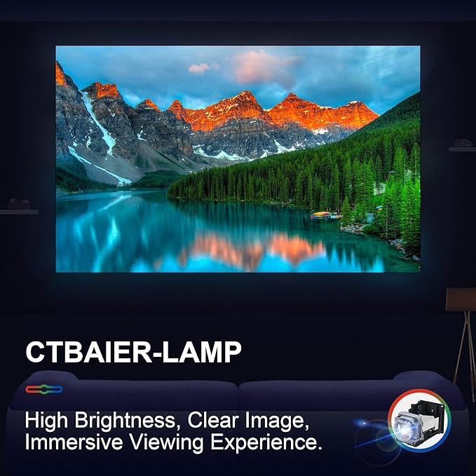 Lámpara de Repuesto CTBAIER para Proyector Mitsubishi Viewsonic miniatura 4