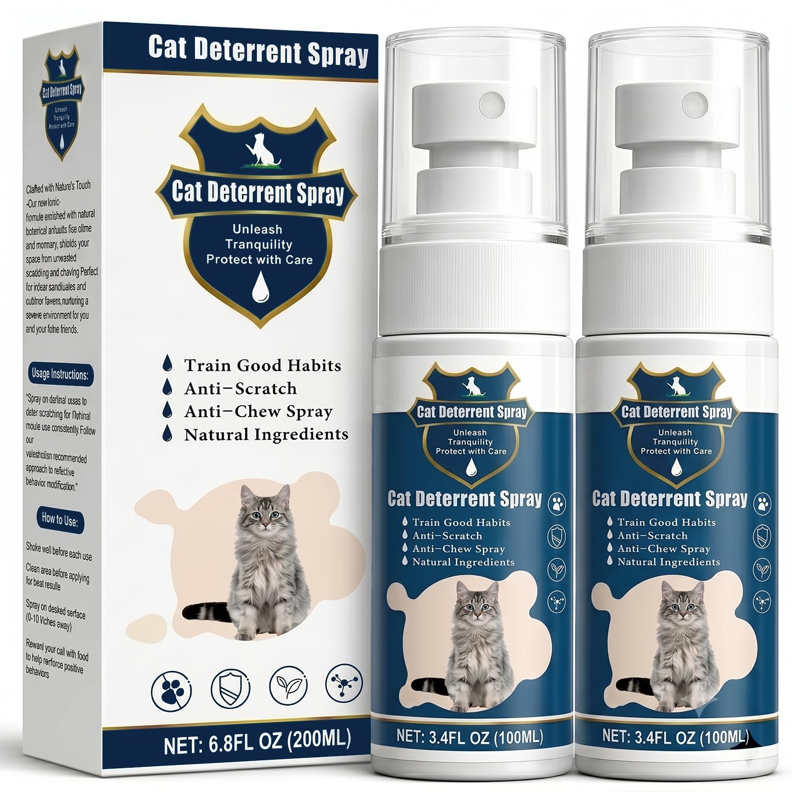 Vorqenix Cat Deterrent Spray 2-pack