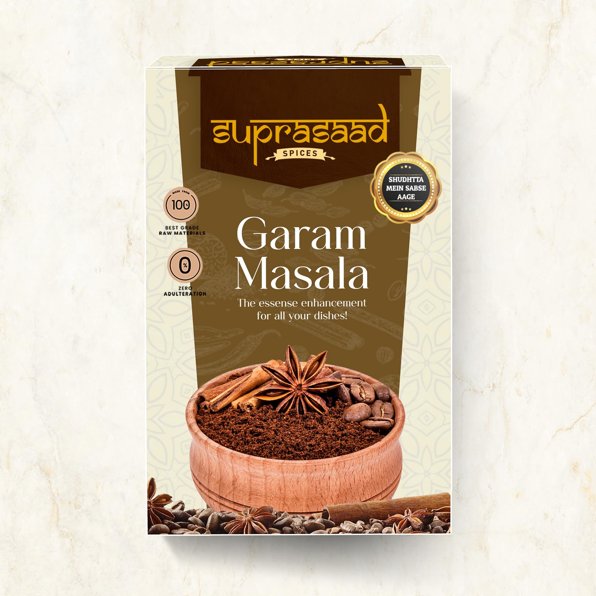 Suprasaad Garam Masala 100 gms - Pack of 1 | Blended Spice No added Flavours and Colors | Rich Taste & Strong Aroma | Traditional Flavour | Quality Guaranteed (B0CZT4J91V) Amazon Price History, Amazon Price Tracker