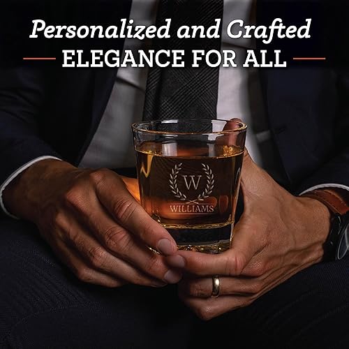 Miniatura 7 de Juego de decantadores de whisky para hombres y mujeres, juego de decantador de whisky personalizado con vasos y tarjeta de feliz cumpleaños, juego