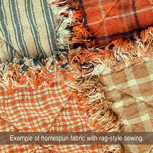 Miniatura 3 de JCS - Tela a cuadros de algodón hecha en casa con 3 especias de calabaza - Vendido por The Yard