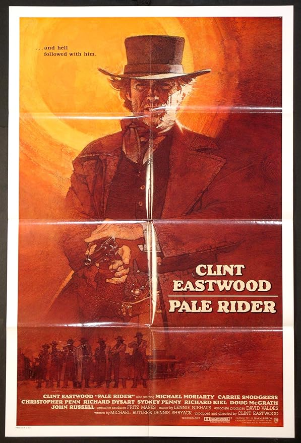 Pale Rider Clint Eastwood David Grove Art 1985 Original 27x41 International One Sheet Movie Poster At Amazon S Entertainment Collectibles Store