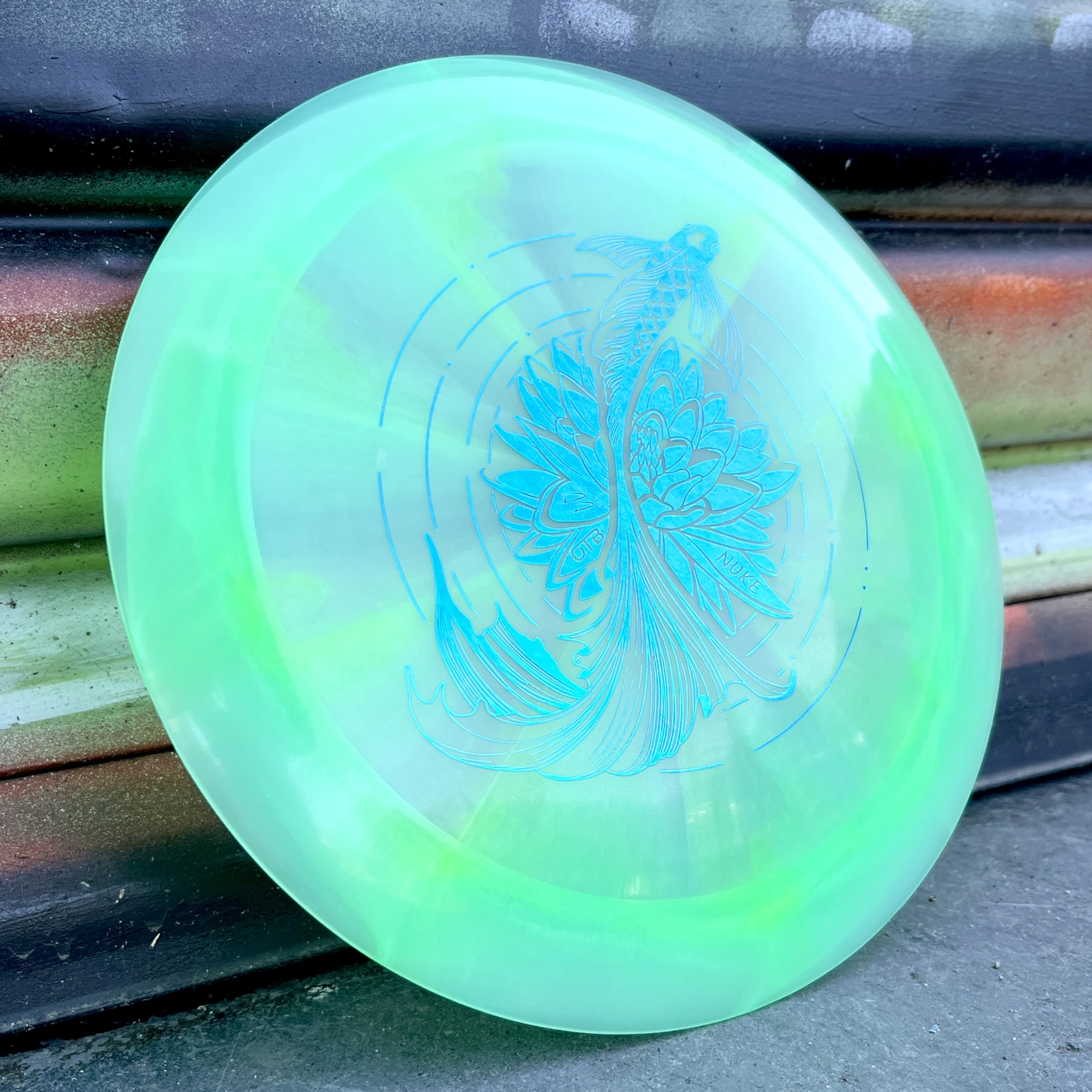 OTB Paige Pierce Tour Series Swirl Discraft Nuke | Special Edition Swirl Experimental Blend Disc Golf Disc | Overstable Discraft Disc Golf Driver | Special Run by Only The Best Discs | Farben können