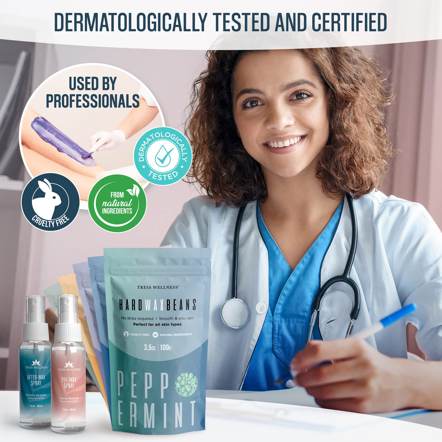 Tress Wellness Waxing Kit Easy to use Digital Display For