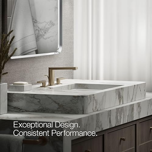 Miniatura 4 de Kohler 73060-4-BV K-73060-4-BV Grifo generalizado compuesto, palanca, bronce cepillado vibrante