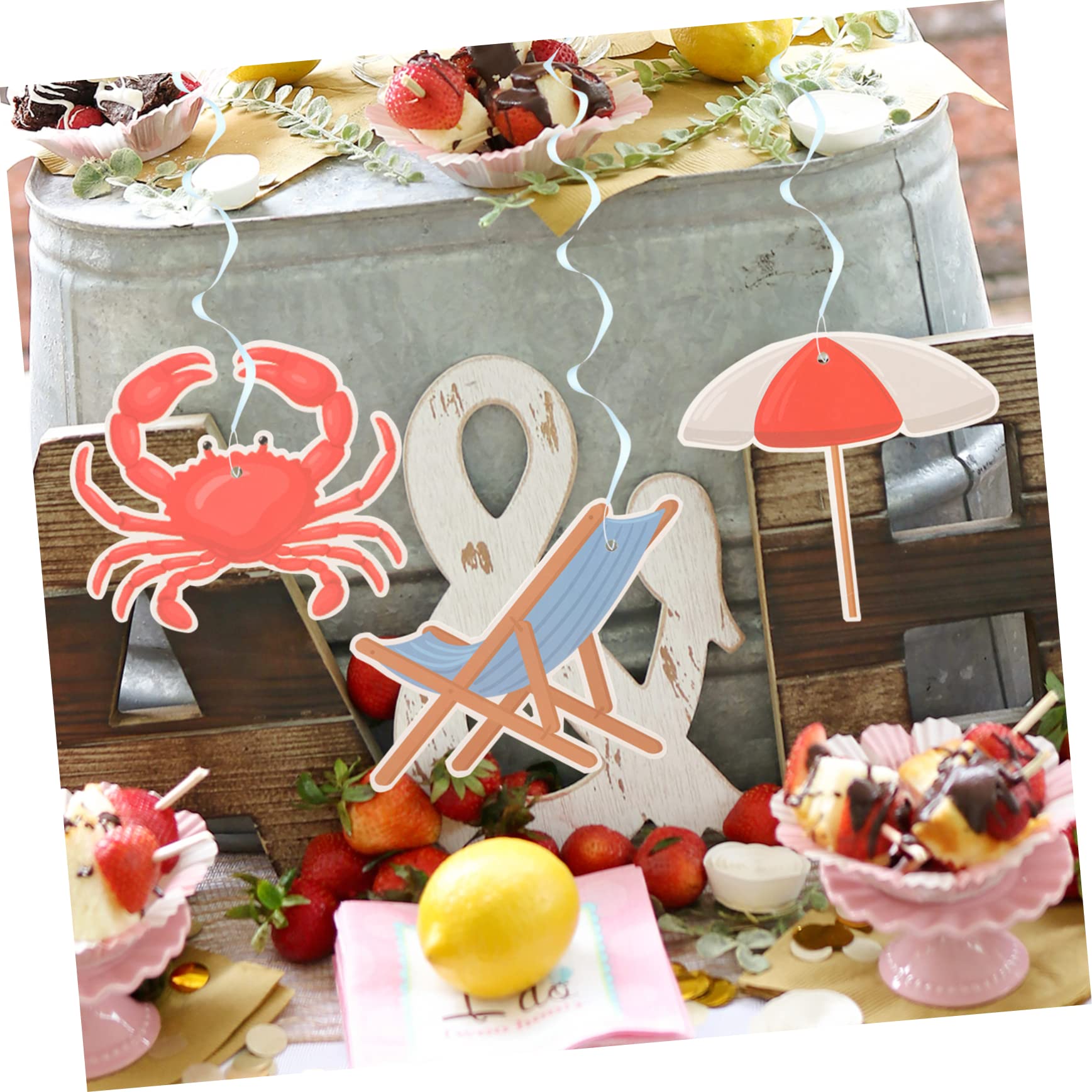MAGICLULU 4 Set Di Decorazioni Per Feste A Tema Hawaiano Decorazioni Di Carta Da Appendere Per Feste Tropicali 12 Pezzi * 4