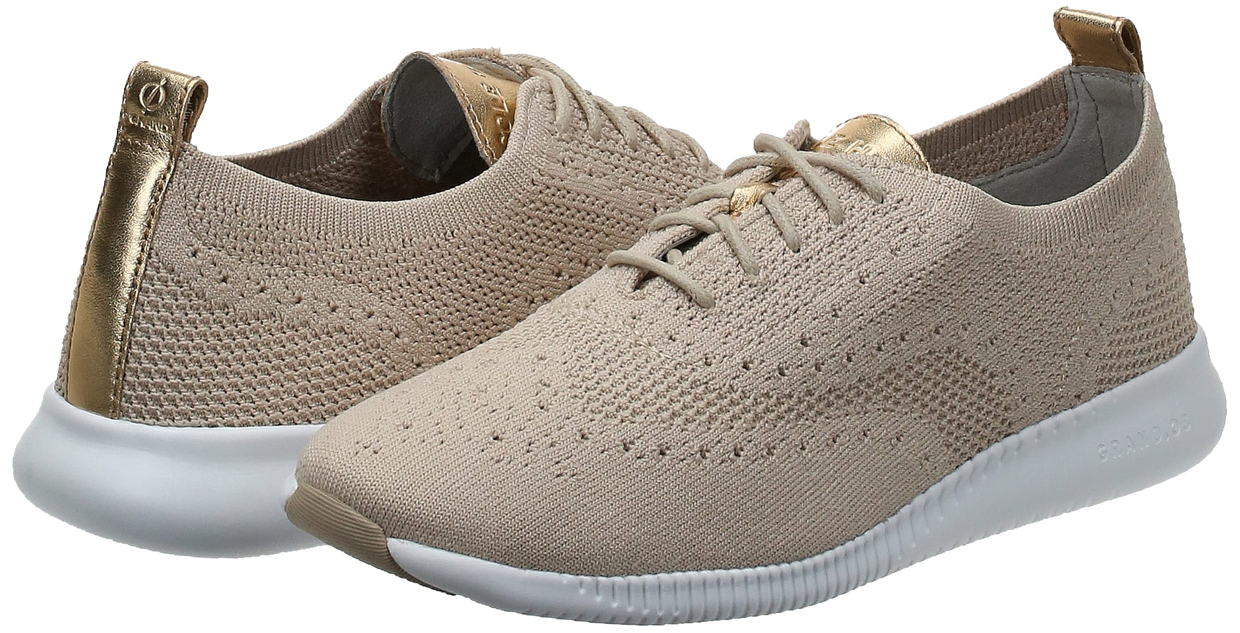 Cole Haan 2. Zerogrand Stitchlite Oxford, Wygląd dzianiny Rye biały, 39 EU