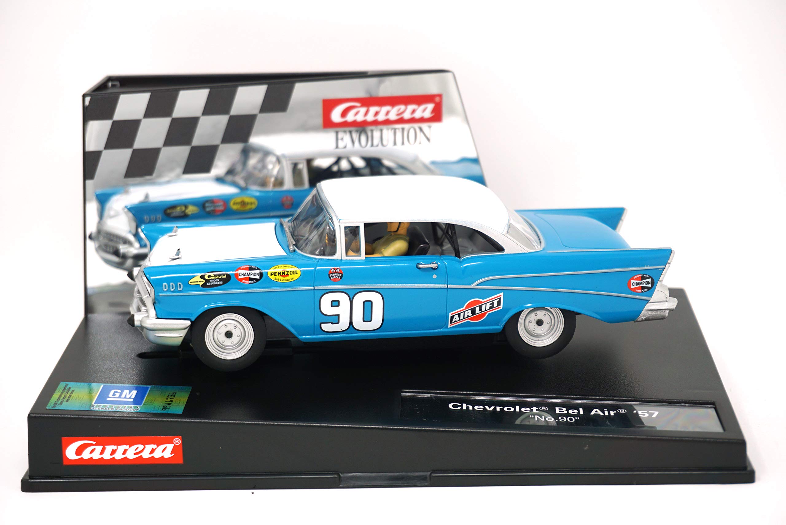 Amazon.com: Carrera 27555 Chevrolet Bel Air '57 No.90 1/32 Slot