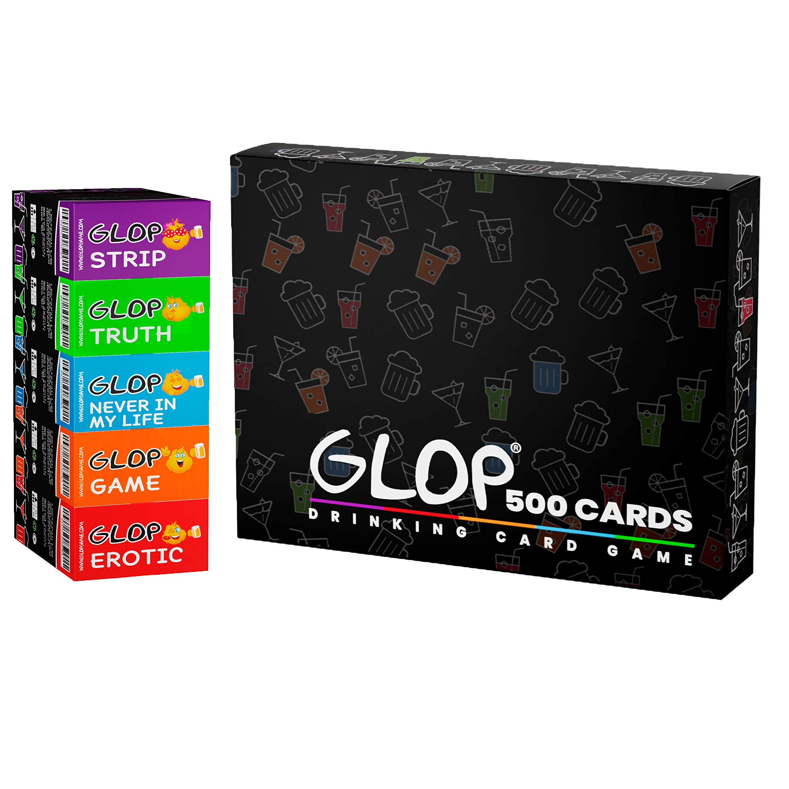 Glop 500 kart – gry w drinking games – drinking games for adults party – gra planszowa dla dorosłych – zabawne gry karciane – prezent dla mężczyzn i kobiet