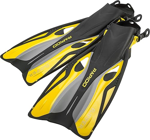 Miniatura 4 de Rapido Boutique Collection - Aleta de esnórquel ajustable con bolsa de transporte para equipo de esnórquel, fácil de empacar y viajar, aletas de