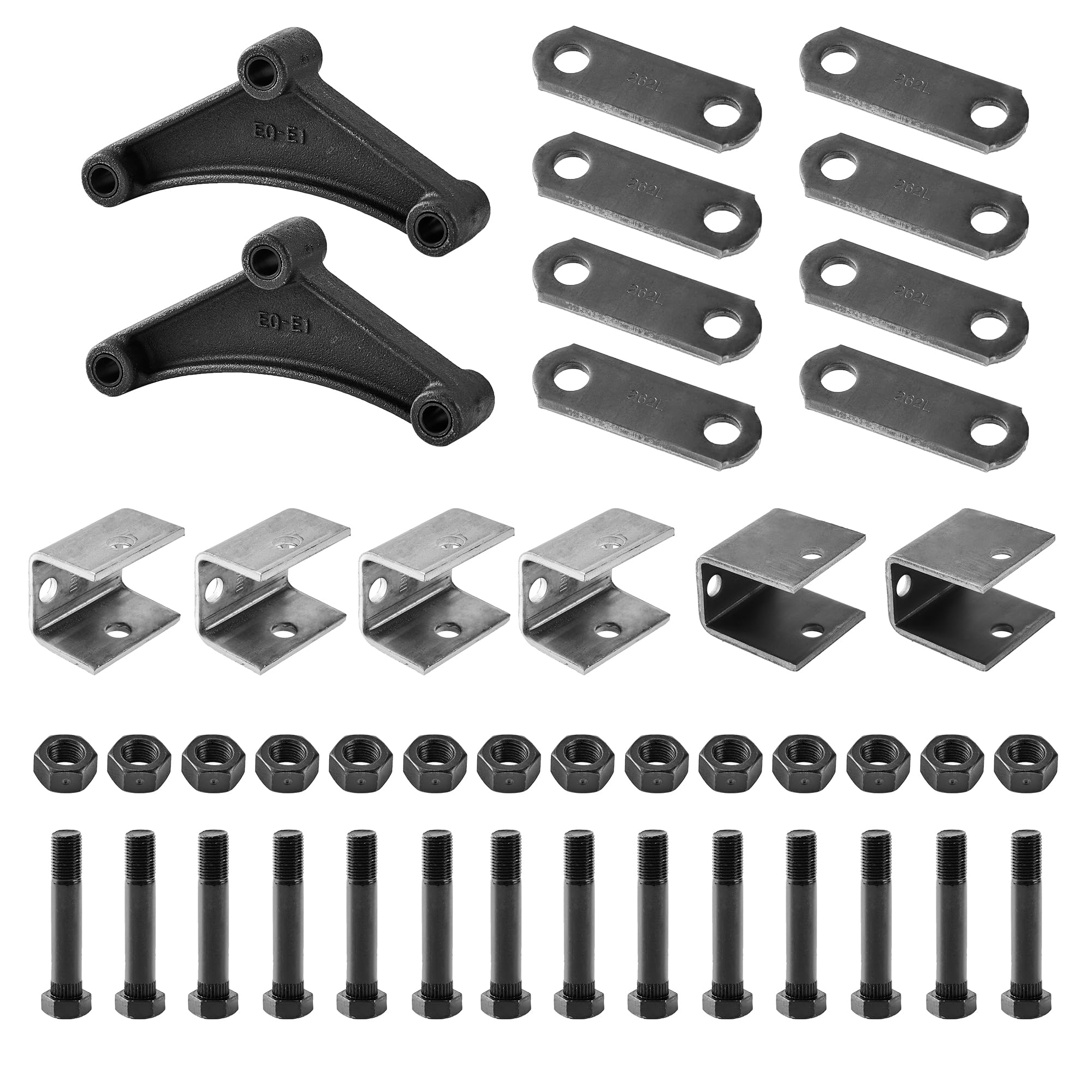 Axle Less Trailer Suspension JY PERFORMANCE Trailer Single Axle Suspension Hanger Kit For Double Eye Springs 2,000-7,000 Lb Axles In Kenya Trailer Spring Hanger - Foto 7