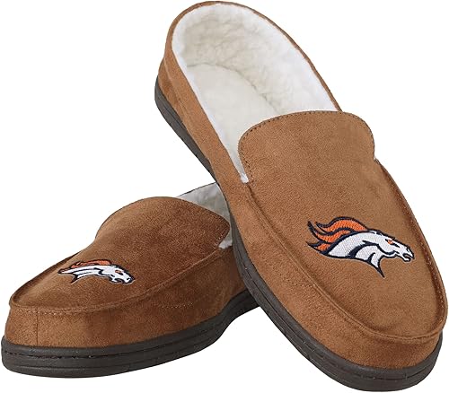 Miniatura 18 de FOCO Mens NFL Team Logo Moccasin Slippers Beige,Color del equipo