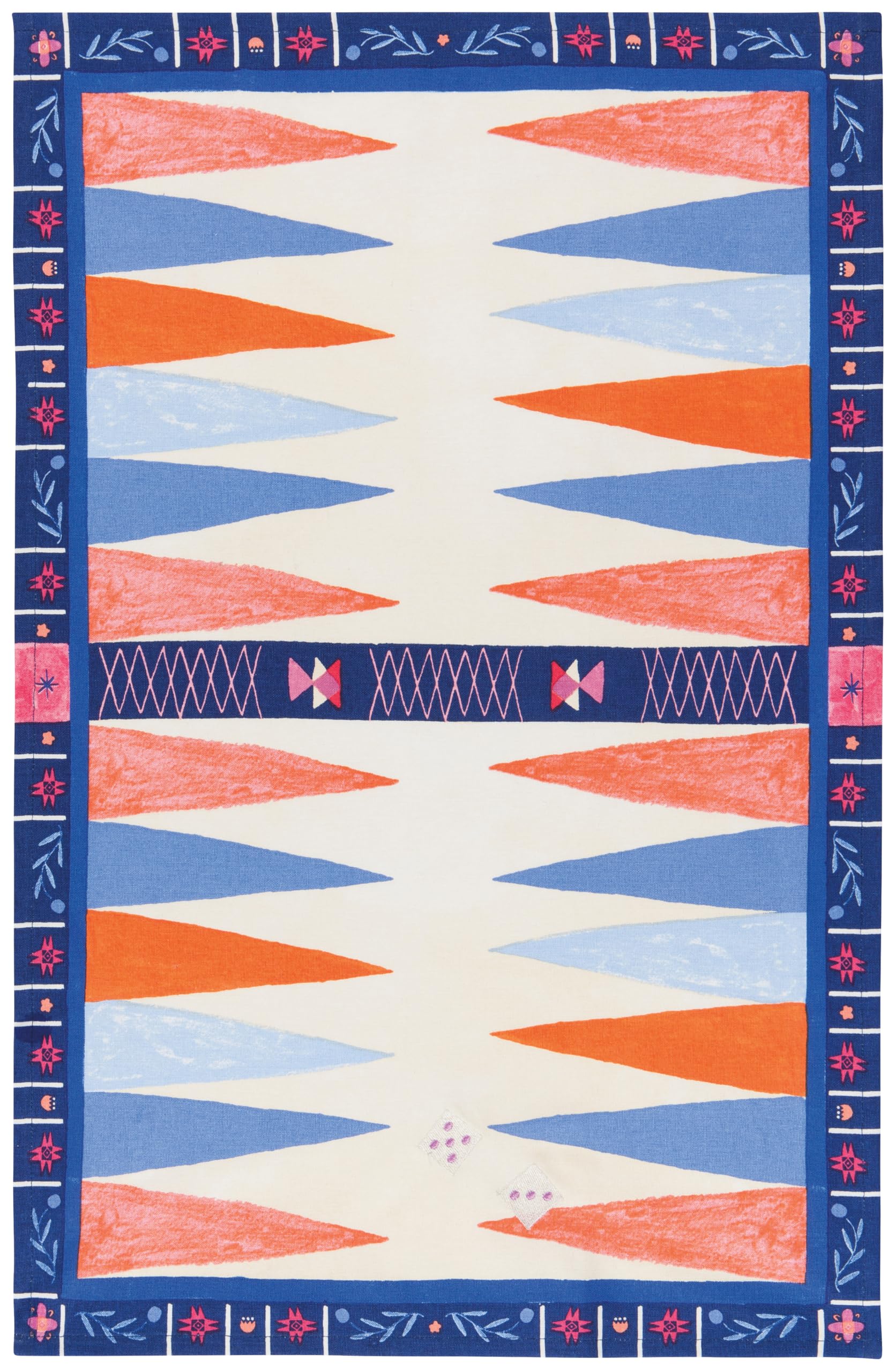 Danica Jubilee Backgammon Now Designs Jubilee Danica Kitchen Towel Cotton Decorative Dishtowel - White
