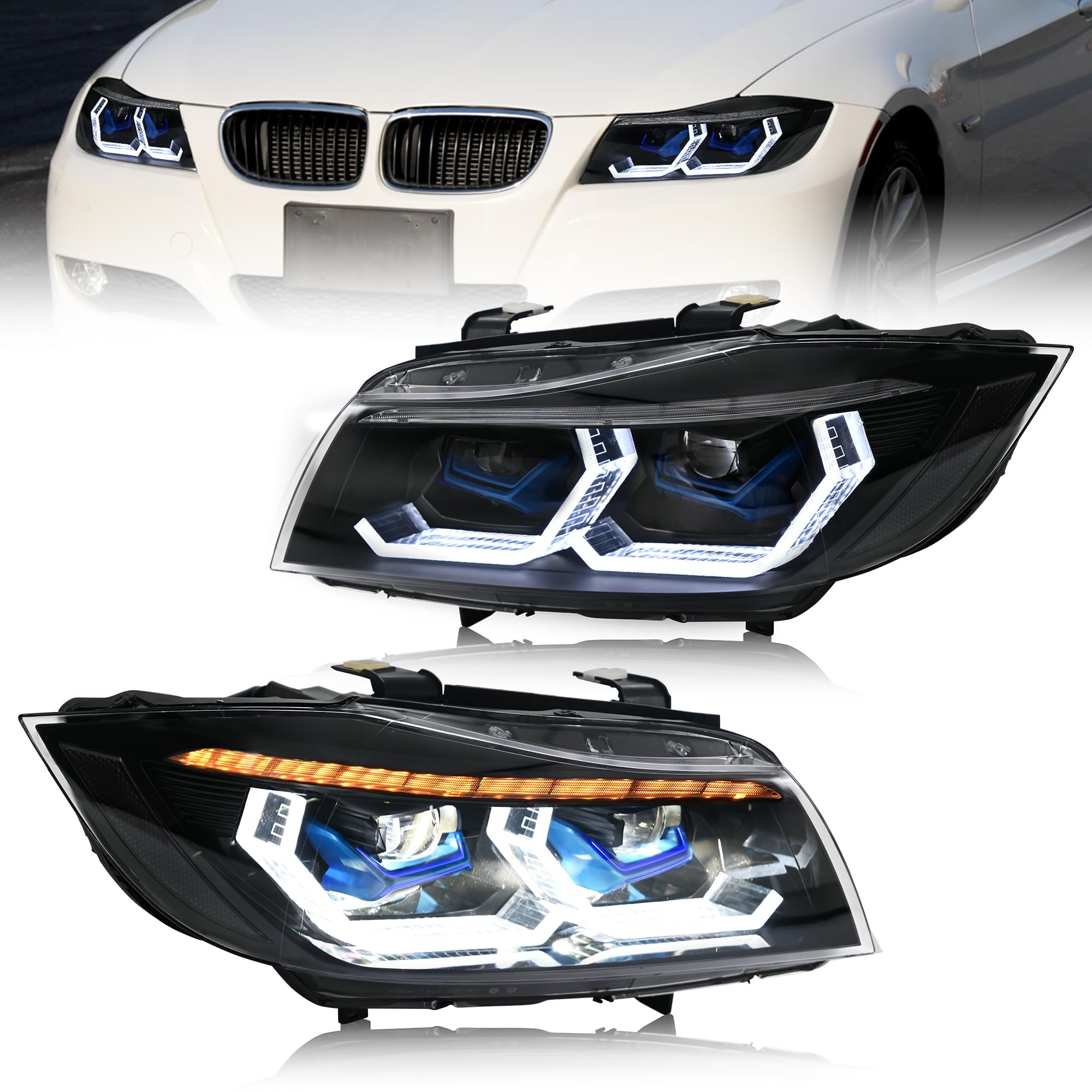 Amazon.com: letsdate Projector Headlights Compatible For Bimmer 3