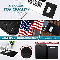 Vista 8 de [35 % más grande] Alfombrilla de mouse para juegos de 12 x 10 x 1/8 pulgadas. Bordes cosidos delicados y base de goma natural antideslizante