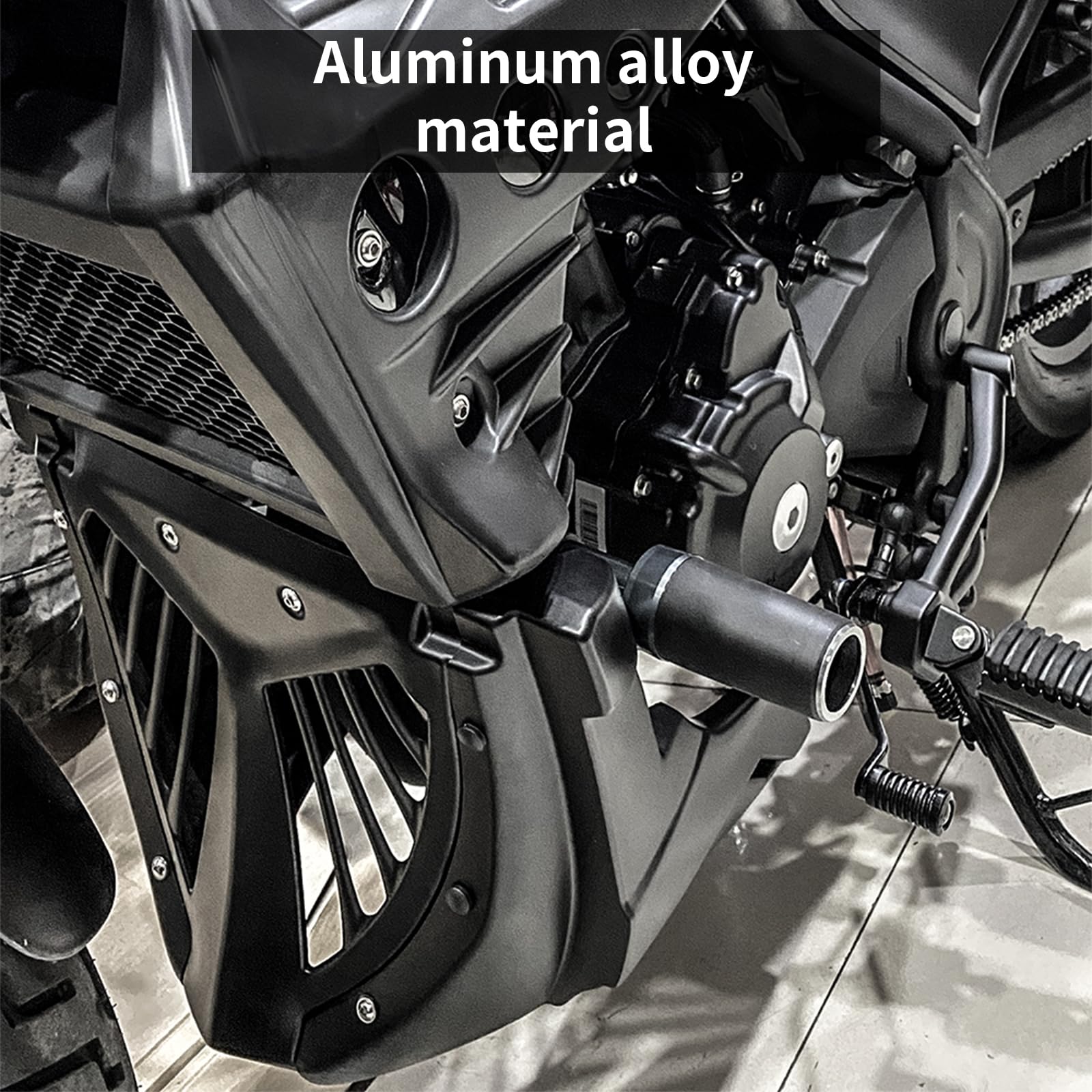 Sliders de cadre pour Honda Rebel 500 CMX500 (2017-2025) | Protection moteur et pare-chocs pour moto | Barres coulissantes CNC noires | Installation facile sans perçage