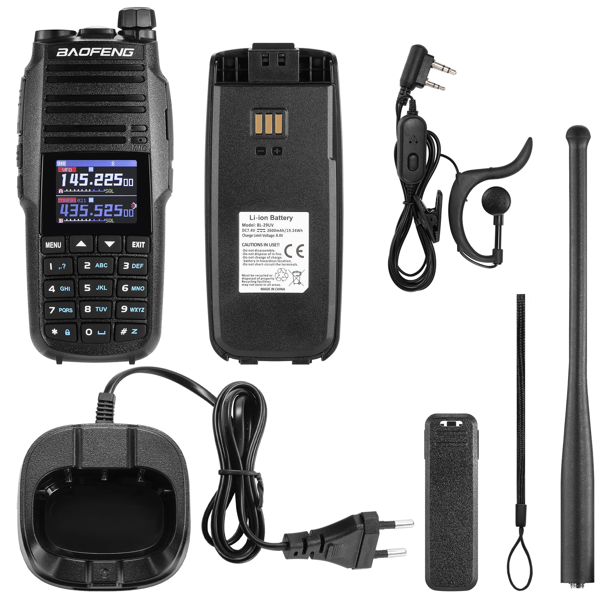 BAOFENG UV-29 Pro Radio Amateur 10W Bi-Bande VHF/UHF, Répéteur Cross-Band