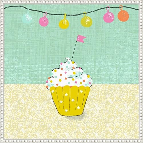 Miniatura 16 de Amanti Art Framed Canvas Wall Art 16x16 Retro Birthday IV by Chariklia Zarris, Framed Wall Art Canvas, Still Life Artwork, Traditional Decor, Small