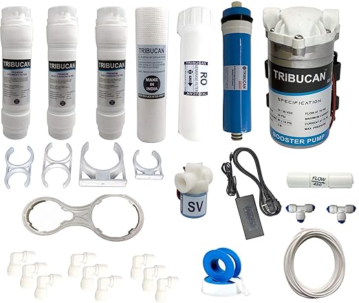 Tribucan ro Service kit with ro Pump 100 GPD, Universal Types, Fits in All Domestic RO/UV/UF Water purifiers, Ro Service kit with Membrane,SV