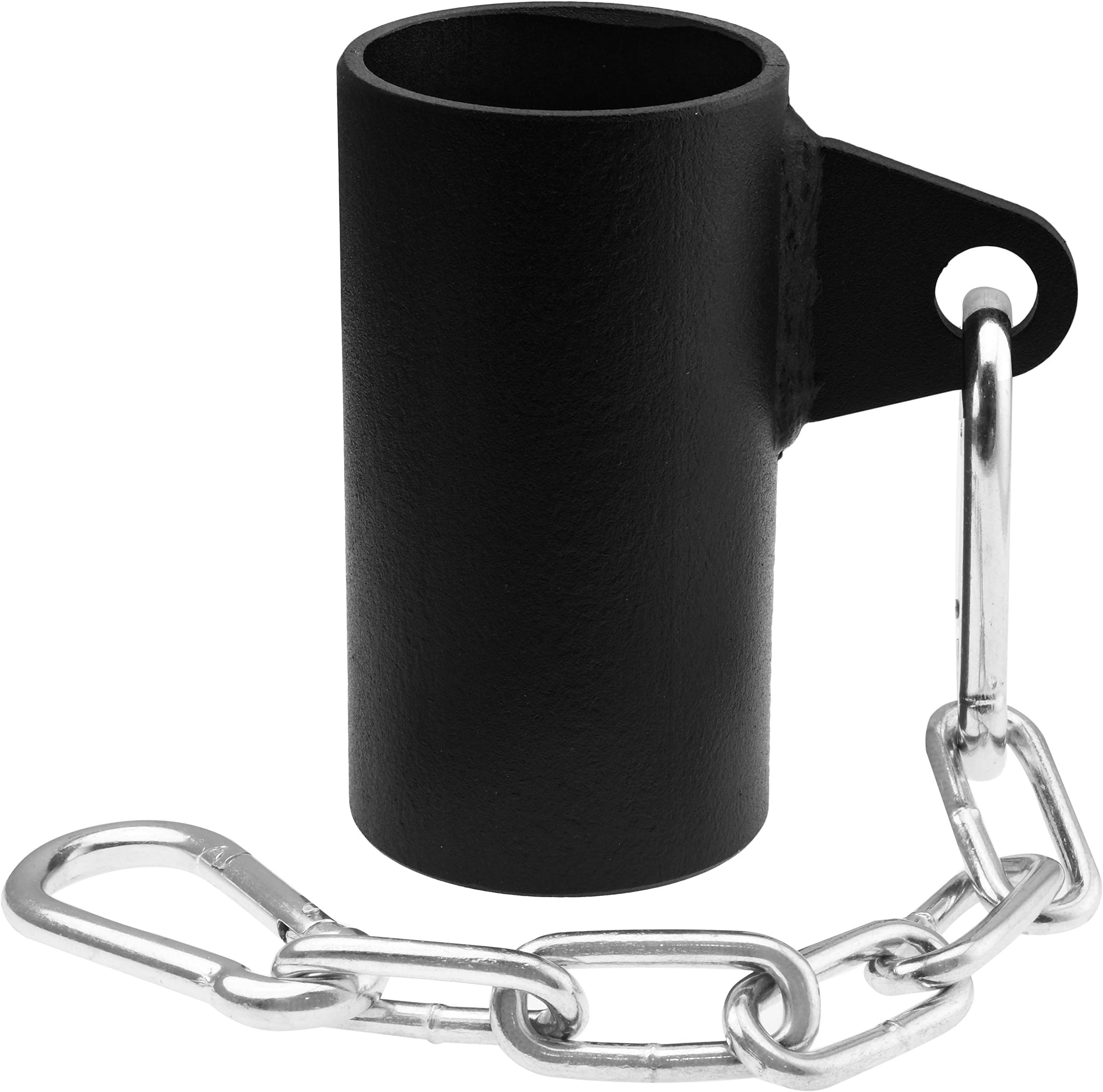 Logest T-Bar Row Platform with Chain - Eyelet Landmine Attachment Fits Olympic Bar Full 360° Swivel Ideal for Bent Over Exercises Targets Back Shoulder and Core Muscles T Bar Row Handle for Barbell