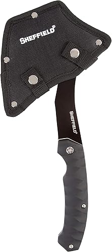 Miniatura 4 de Sheffield 12153 Standoff Tactical Tomahawk con funda, hacha de supervivencia ligera, hacha de supervivencia para acampar, hachas de mano, hacha de
