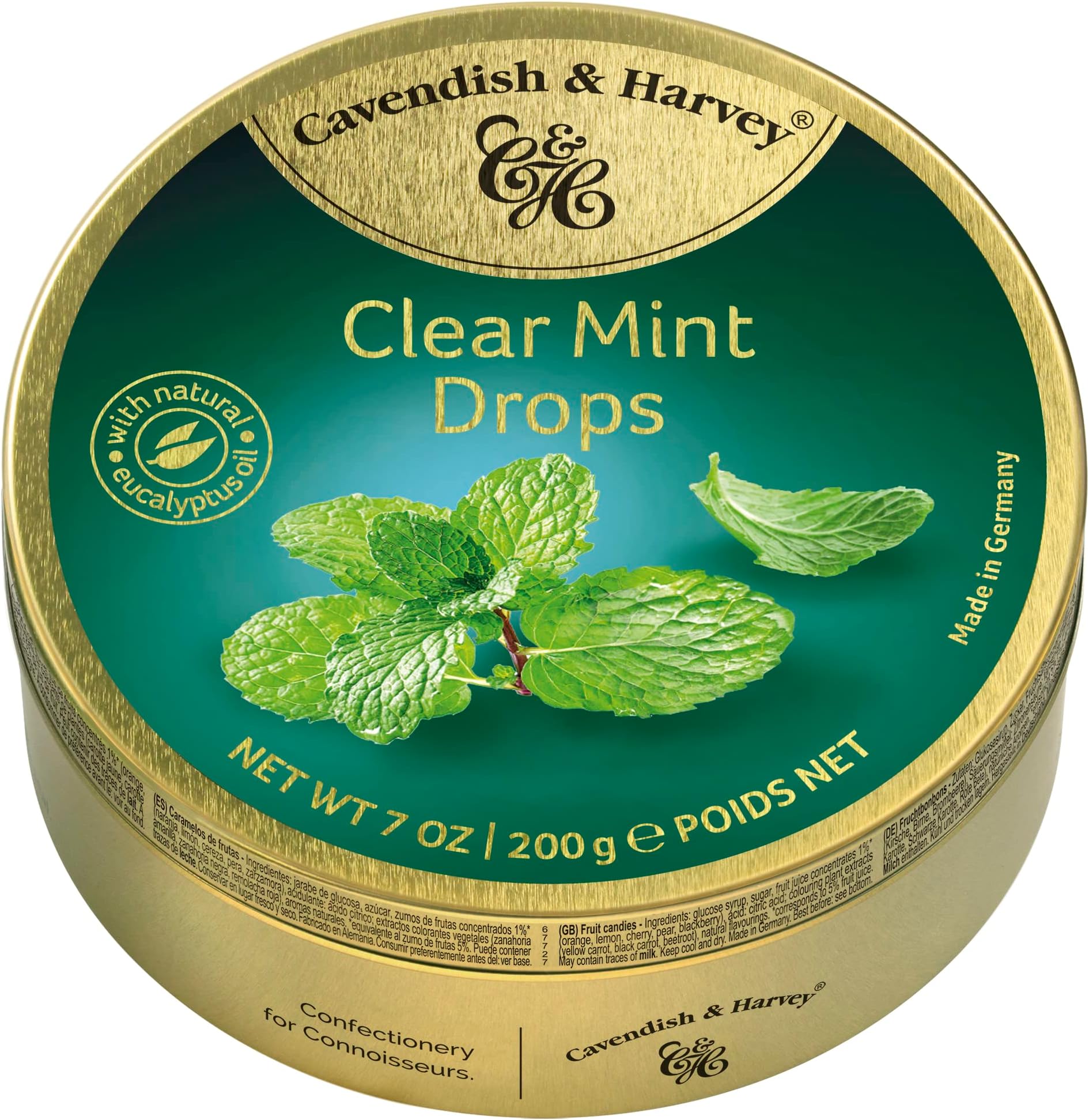 Clear Mint Drops | 7 Ounce Tin