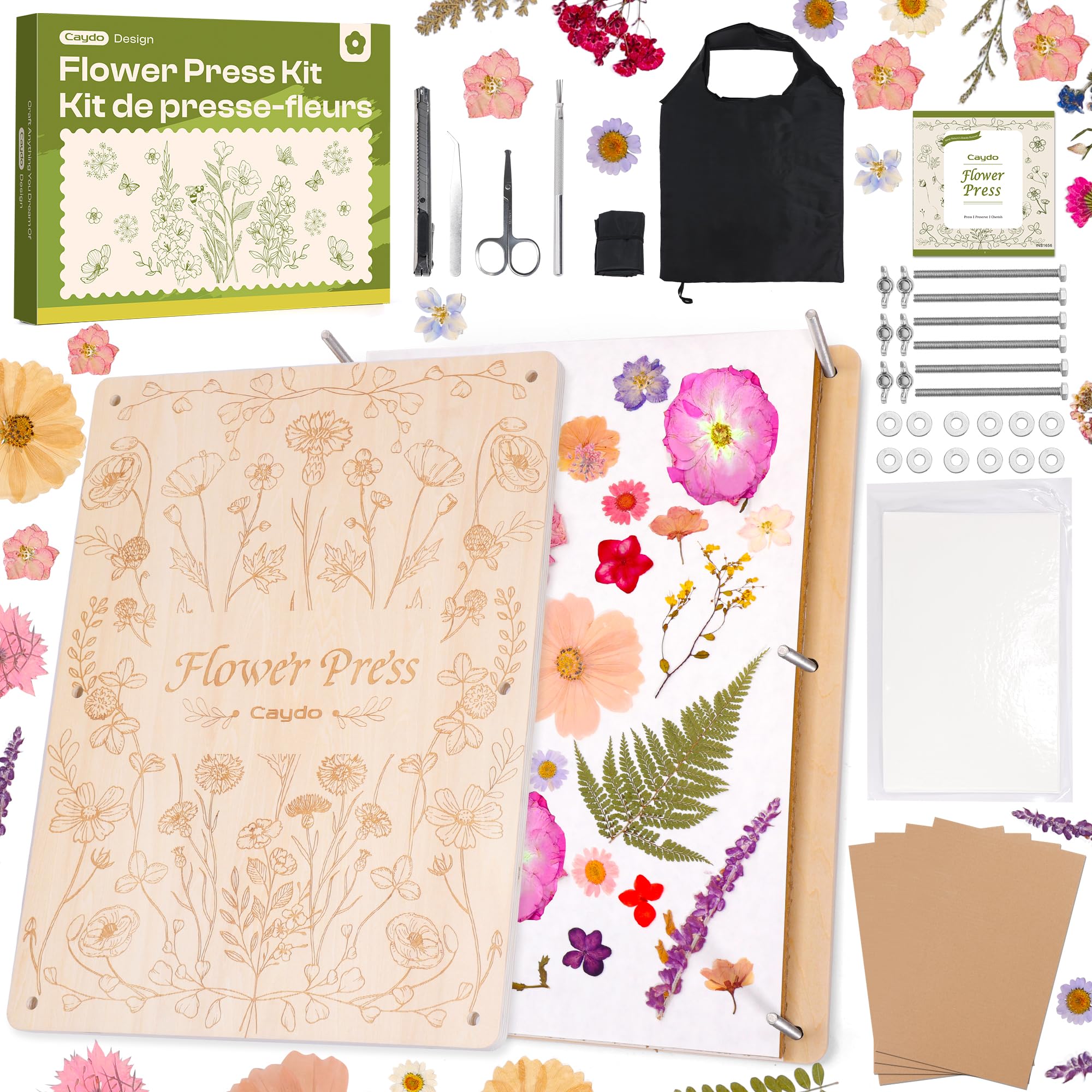 Caydo Extra Large Flower Press Kit