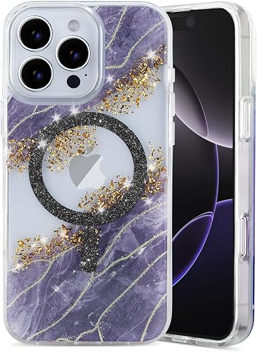 Teayoha Glitter Case for iPhone 16 Pro Max, Luxury Shiny Bling Sparkly Phone Cov