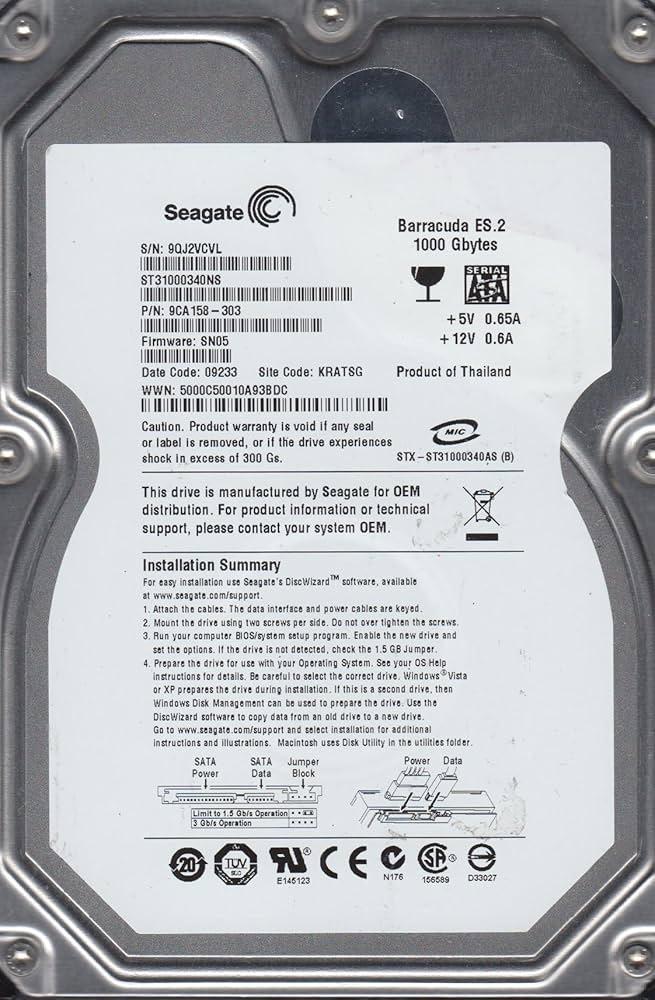Refurbished Seagate Barracuda 7200.11 st31000340as 1tb 3.5インチSATA IIハー 81YXFO4yZpL._UF1000,1000_QL80_.jpg