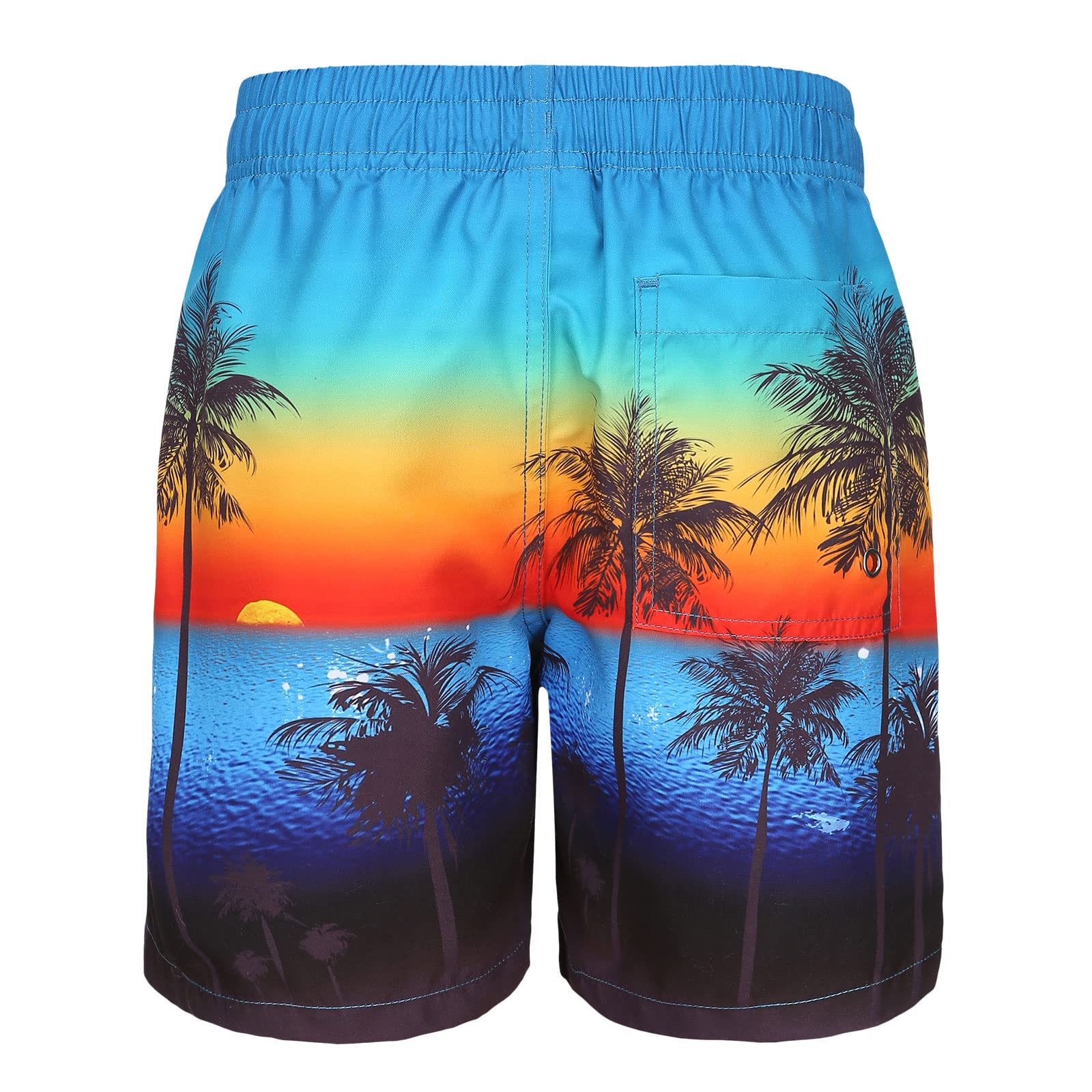 Short de bain pour garçon et enfant - Séchage rapide - Short de bain Hawaii - Short de plage 5-14 ans
