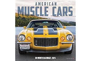 Willow Creek Press American Muscle Cars Monthly Mini Wall Calendar 2025