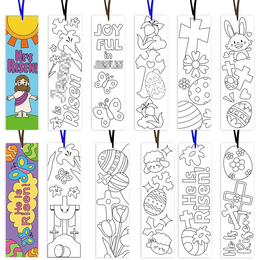 amazon-com-haooryx-easter-diy-coloring-bookmarks-75pcs-color-your-own-bookmark-he-is-risen-diy-coloring-blank-paper-book-marks-christian-reading-enthusiasts-hello-spring-sunday-church-party-goodie-bag for Free Printable Religious Easter Bookmarks Amazon.com : Haooryx Easter DIY Coloring Bookmarks - 75Pcs Color Your Own Bookmark He is Risen DIY Coloring Blank Paper Book Marks Christian Reading Enthusiasts Hello Spring Sunday Church Party Goodie Bag for Free Printable Religious Easter Bookmarks