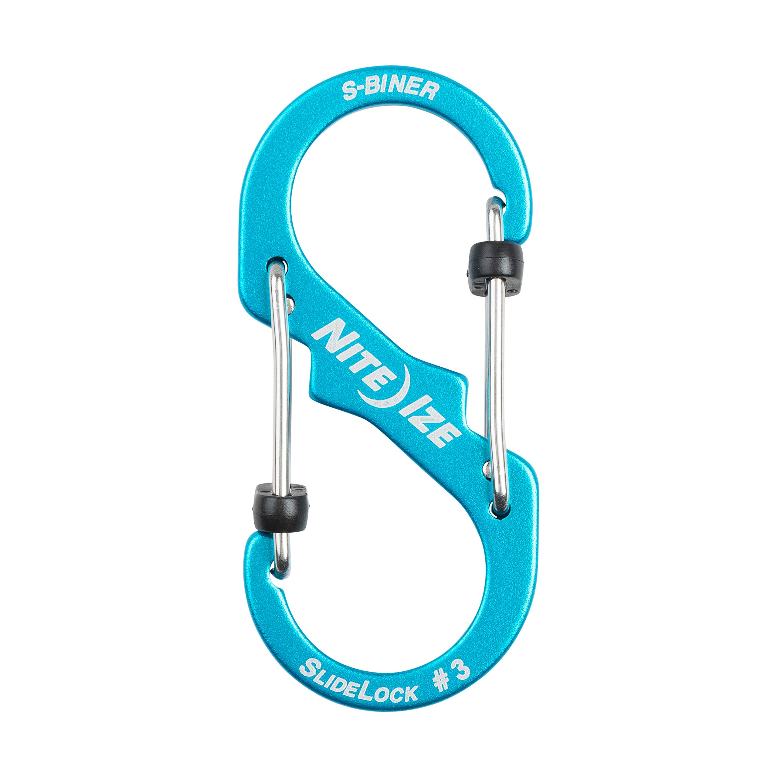 NITE IZE LSBA3-03-R6 Dual Carabiner, #3, Blue