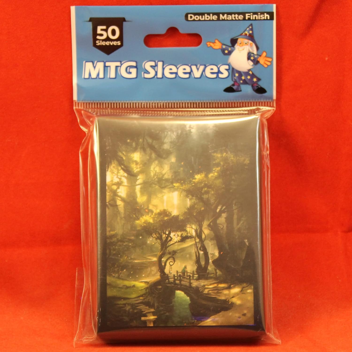 50 MTG Standard Card Sleeves Deck Protector - Forest Journey